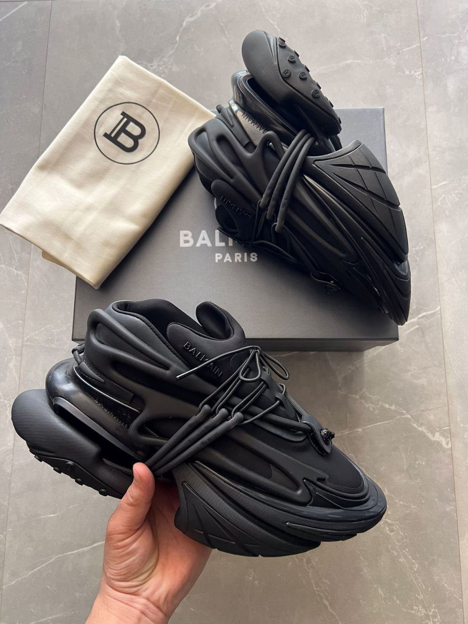 Balmain Synthetic Unicorn First Copy with Brand Box (Black)